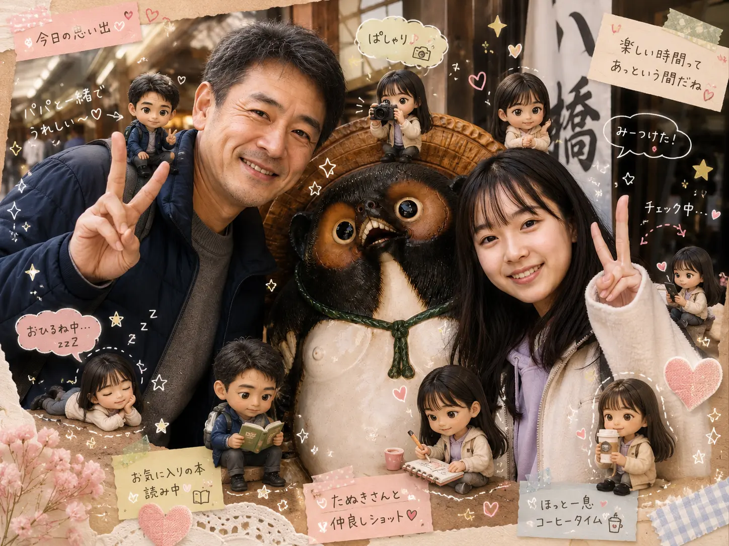 プチ3Dキャラを追加の作例