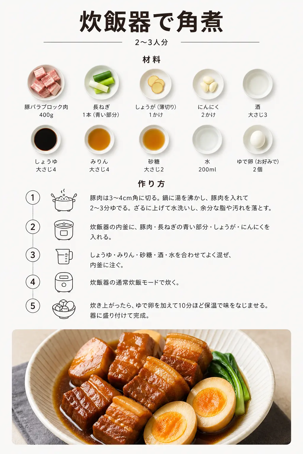 レシピ生成の作例