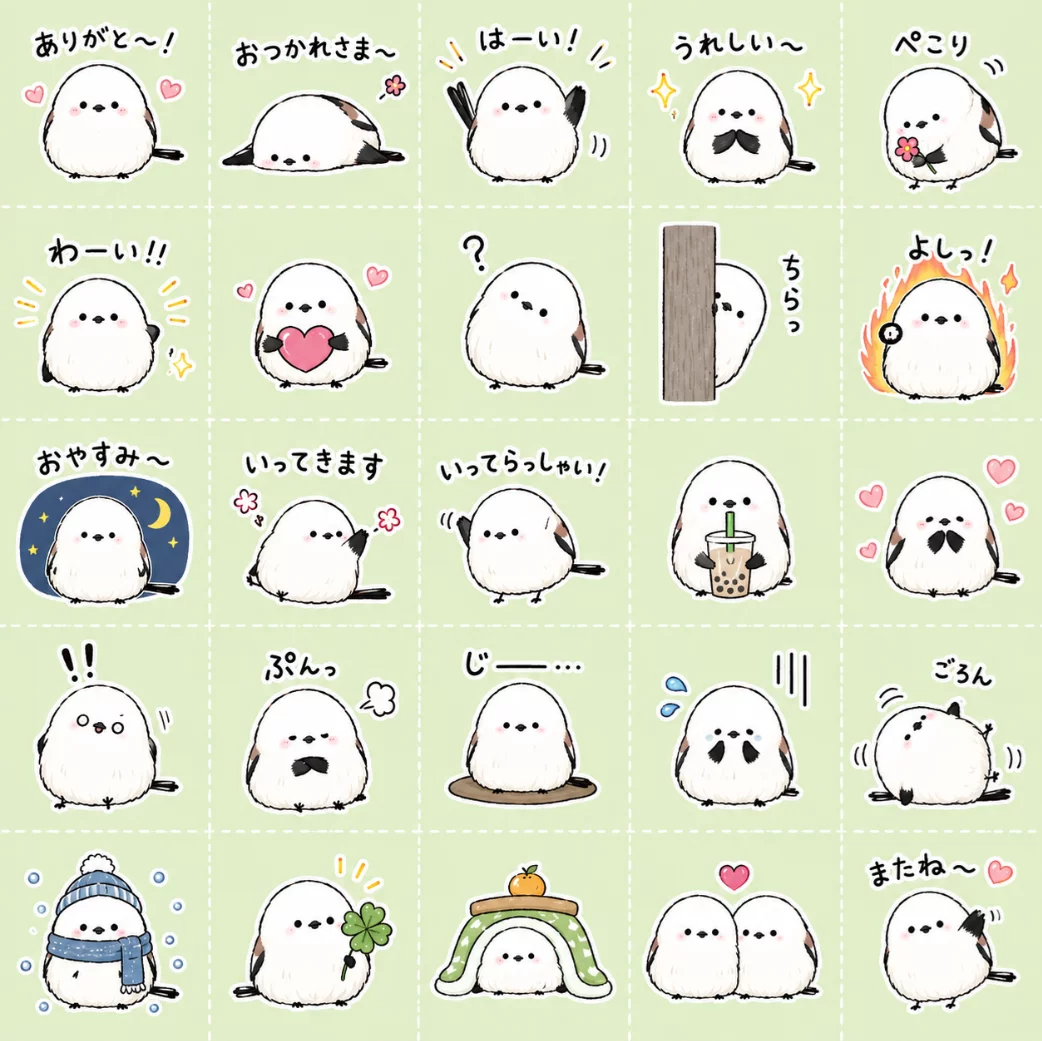 スタンプ作成の作例